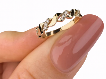 انگشتر طلا زنانه با سنگ