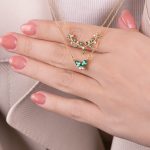 گردنبند طلا پروانه جیبسون