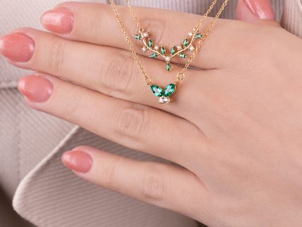 گردنبند طلا پروانه جیبسون