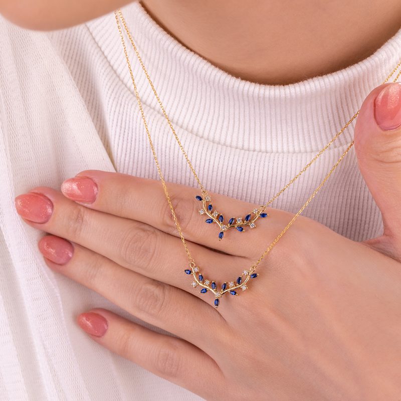 گردنبند طلا مدل شاخه