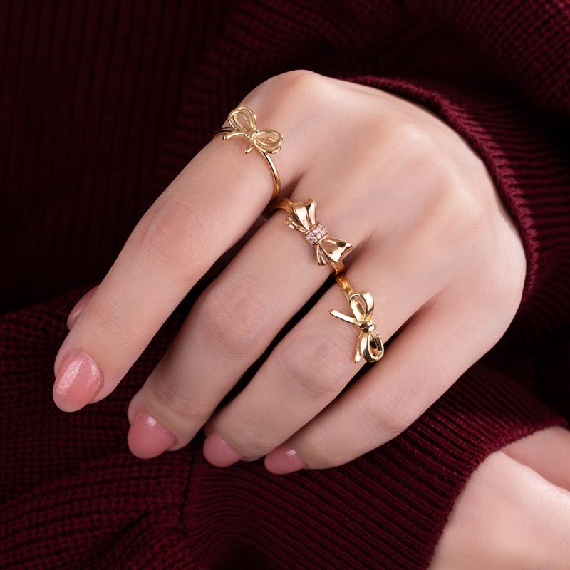 انگشتر طلا پاپیونی