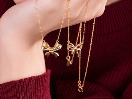 گردنبند طلا پاپیون جدید