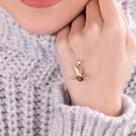 پلاک طلا مدل چکاوک