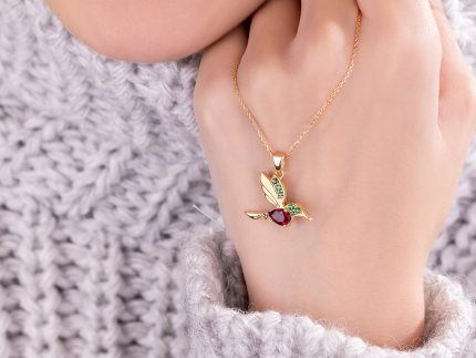 پلاک طلا مدل چکاوک