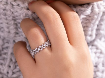 انگشتر طلا بزرگ طلا مدل تمام شکوفه