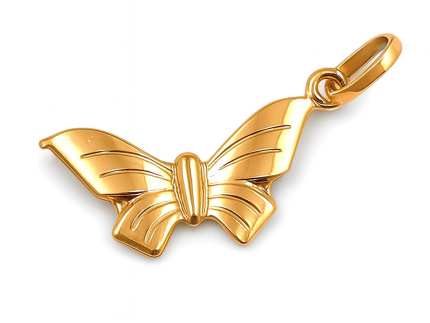 پلاک(آویز) طلا مدل پروانه