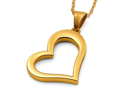 پلاک طلا مدل قلب