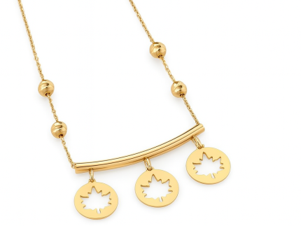 گردنبند طلا مدل لبخند پاییز