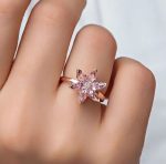 انگشتر طلا گل اشک