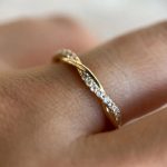 انگشتر طلا مینیمال پیچ