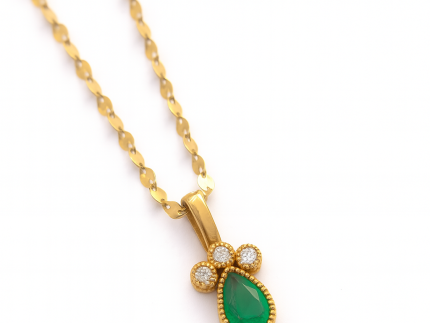 آویز طلا مدل برلیان - جیبسون