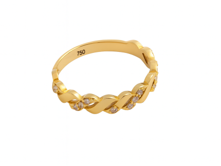 انگشتر طلا مدل بافت