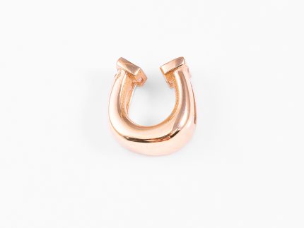 آویز طلا مدل پفکی نعل اسب