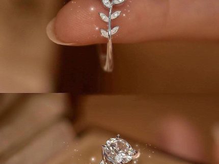 انگشتر طلا رکاب برگ