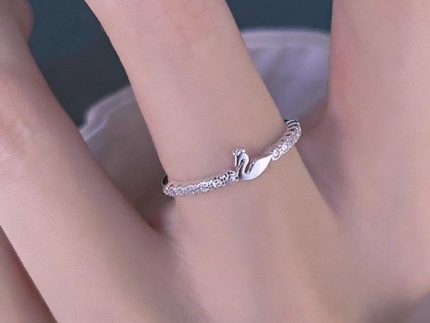 انگشتر طلا قو