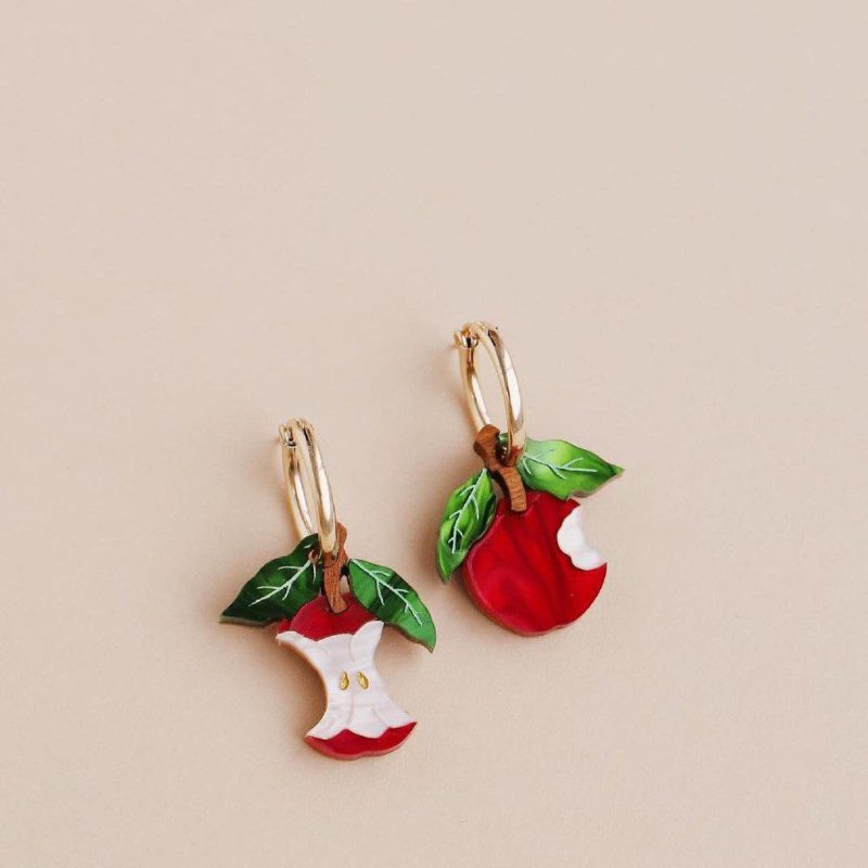 گوشواره طلا میخی سیب