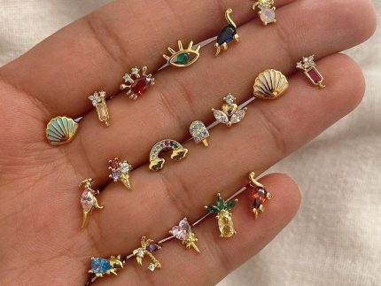 گوشواره طلا صدفی