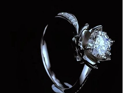 انگشتر طلا مدل لوتوس