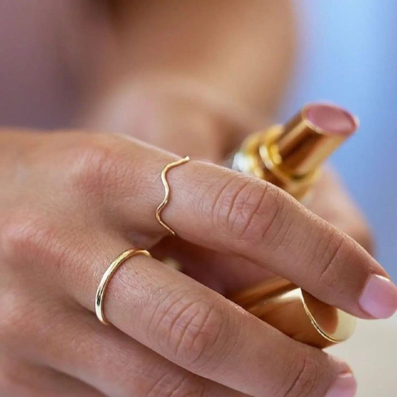 انگشتر طلا پیچ ساده