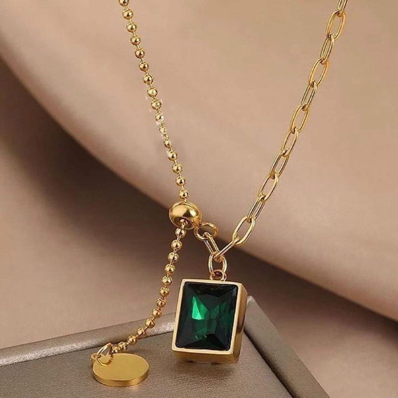 گردنبند طلا مدل آسانسوری