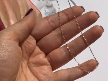 زنجیر طلا مدل پولکی