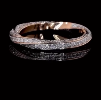 انگشتر طلا مدل پیچ