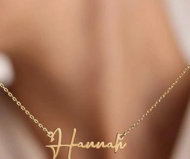 آویز طلا اسم فارسی و انگلیسی