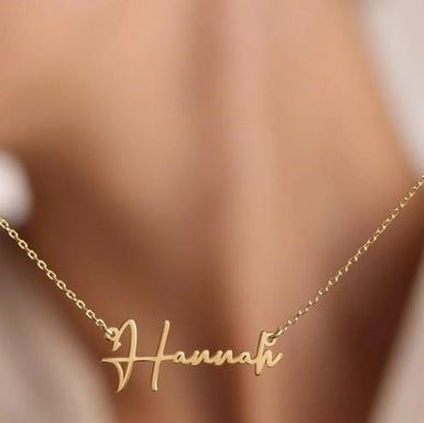 آویز طلا اسم فارسی و انگلیسی