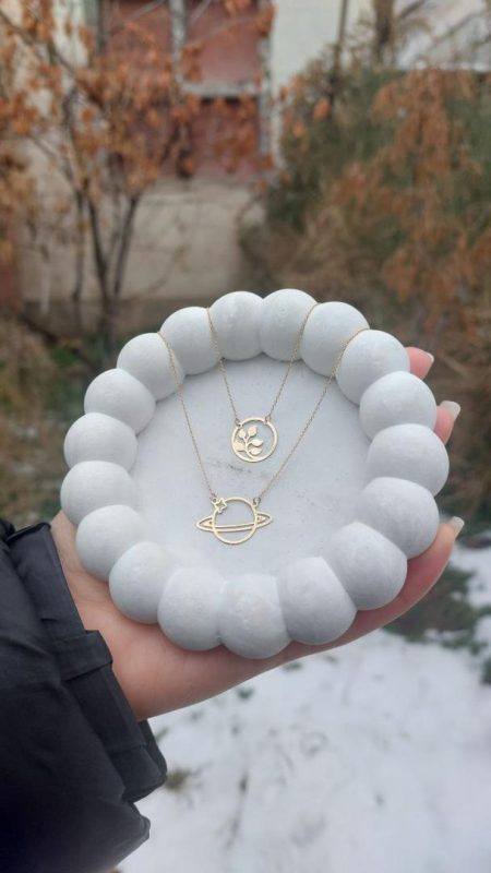 گردنبند طلا زحل