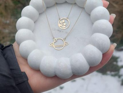 گردنبند طلا زحل