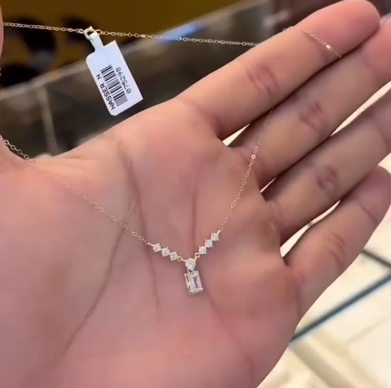 گردنبند طلا مدل امرالد