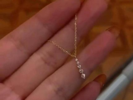 پلاک طلا 5 سنگ