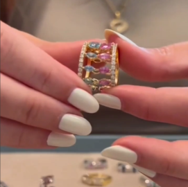 انگشتر طلا چرخ و فلک 2