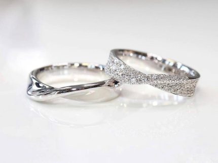 انگشتر طلا پیچ خورده