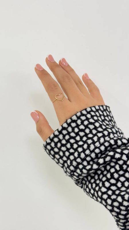 انگشتر طلا مینیمال قلب