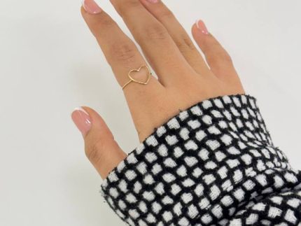 انگشتر طلا مینیمال قلب