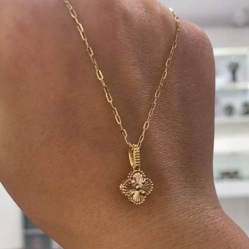 آویز طلا ونکلیف تراش