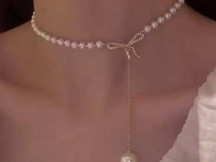 گردنبند طلا مروارید
