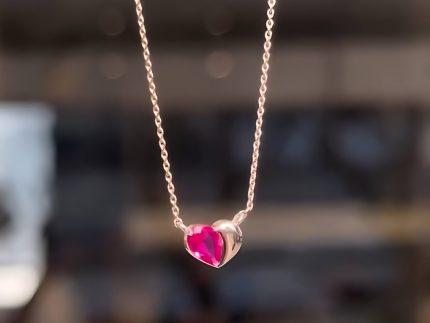 گردنبند طلا مدل قلب