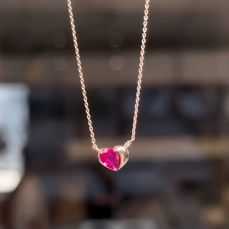 گردنبند طلا مدل قلب