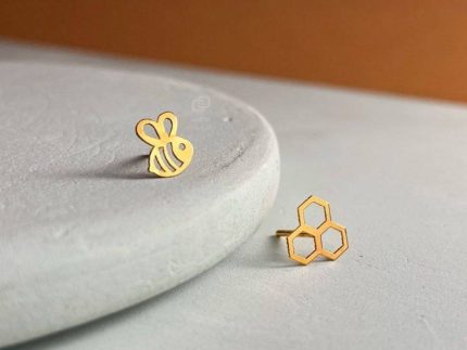 گوشواره طلا لیزری