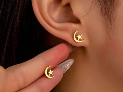 گوشواره طلا لیزری