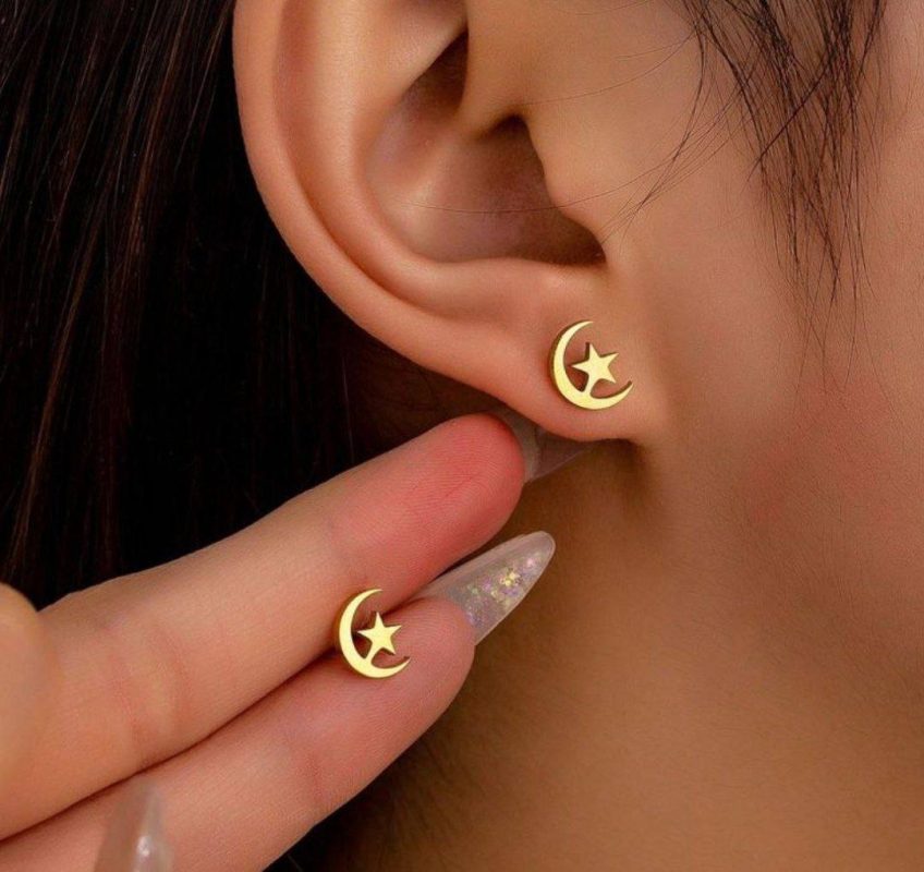 گوشواره طلا لیزری