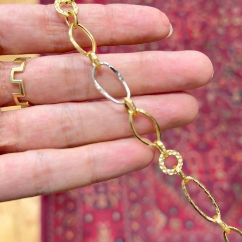 دستبند طلا حلقه