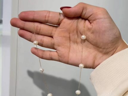 گردنبند طلا مرواریدی