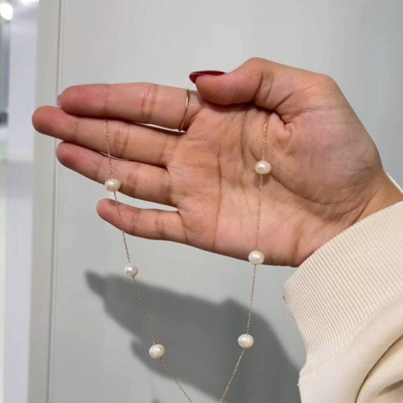 گردنبند طلا مرواریدی