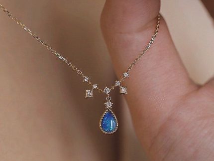 گردنبند طلا مدل اشک دریا