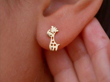 گوشواره طلا زرافه