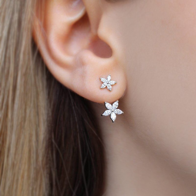 نیم ست طلا مدل گل