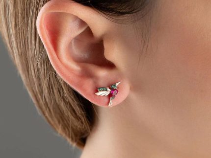 گوشواره طلا مدل چکاوک